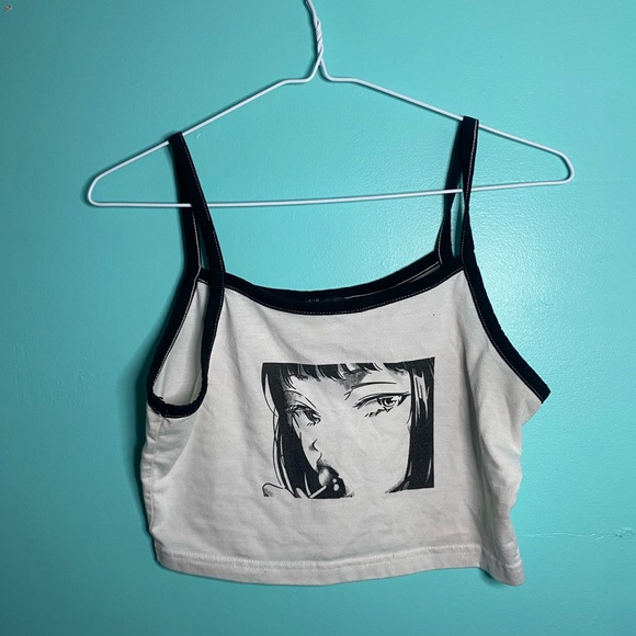 Popart Anime Lollipop Crop Tank - Picture 8 of 12